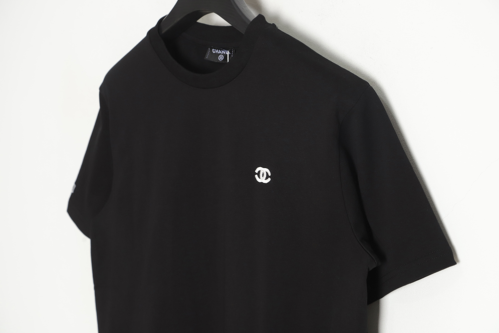 CHANEL 22ss double C embroidery short-sleeved T-shirt TSK1