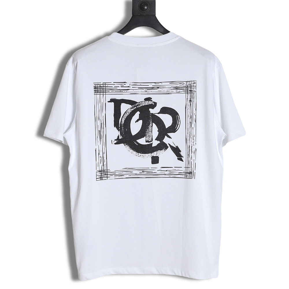 Dior 23ss ink painting short-sleeved T-shirt  TSK1