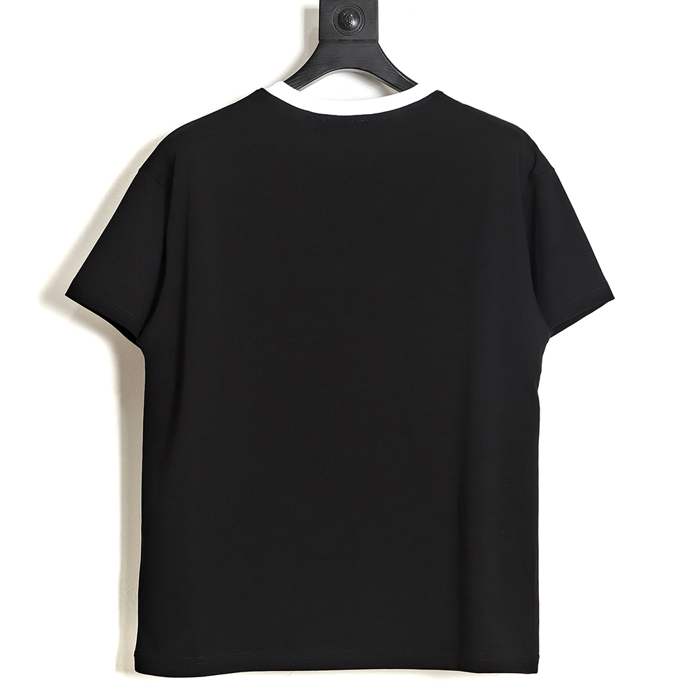 Fendi 23ss color matching logo foam print short-sleeved T-shirt TSK2