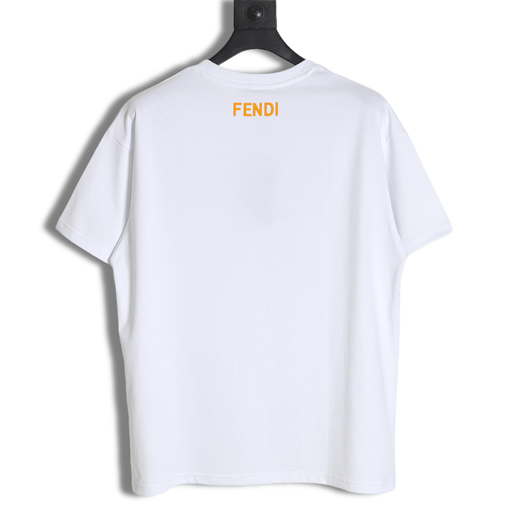 Fendi 22ss cracked rubber eyes short sleeves