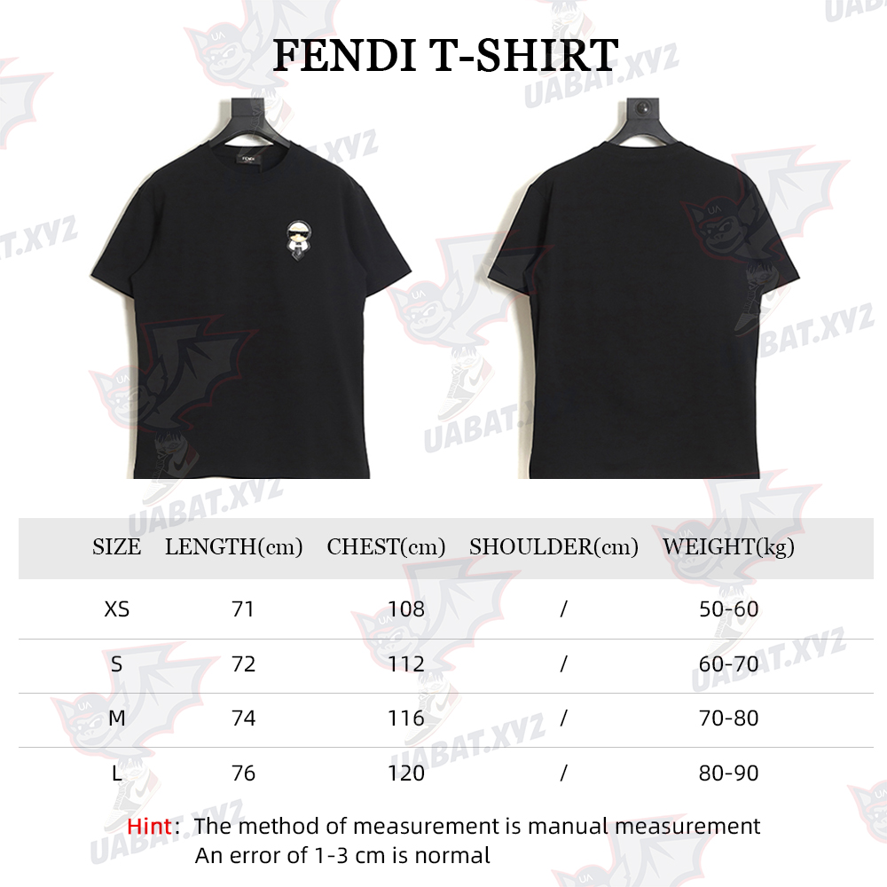 Fendi Lafayette patch short-sleeved T-shirt TSK1