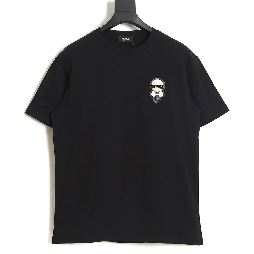 Fendi Lafayette patch short-sleeved T-shirt TSK1