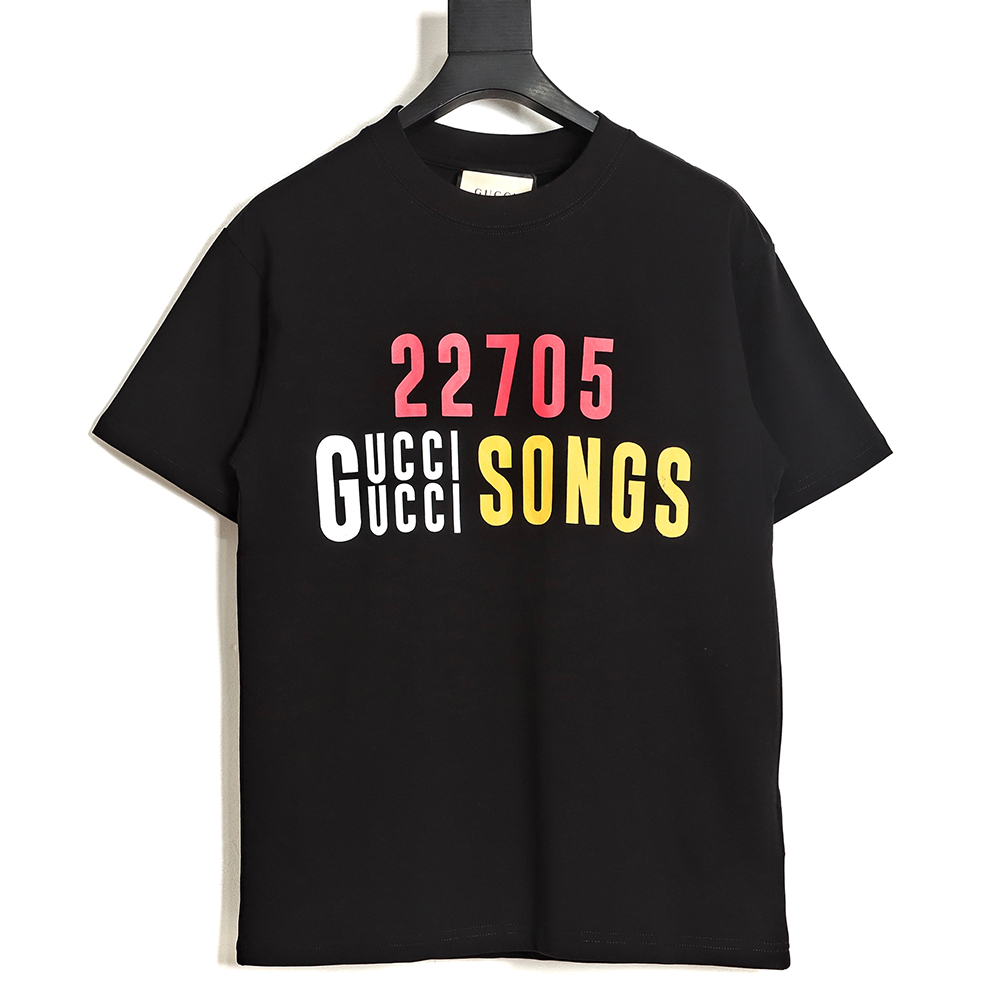 Gucci Gucci 22SS 100th Anniversary Limited Series Digital Printing Short Sleeve T-Shirt