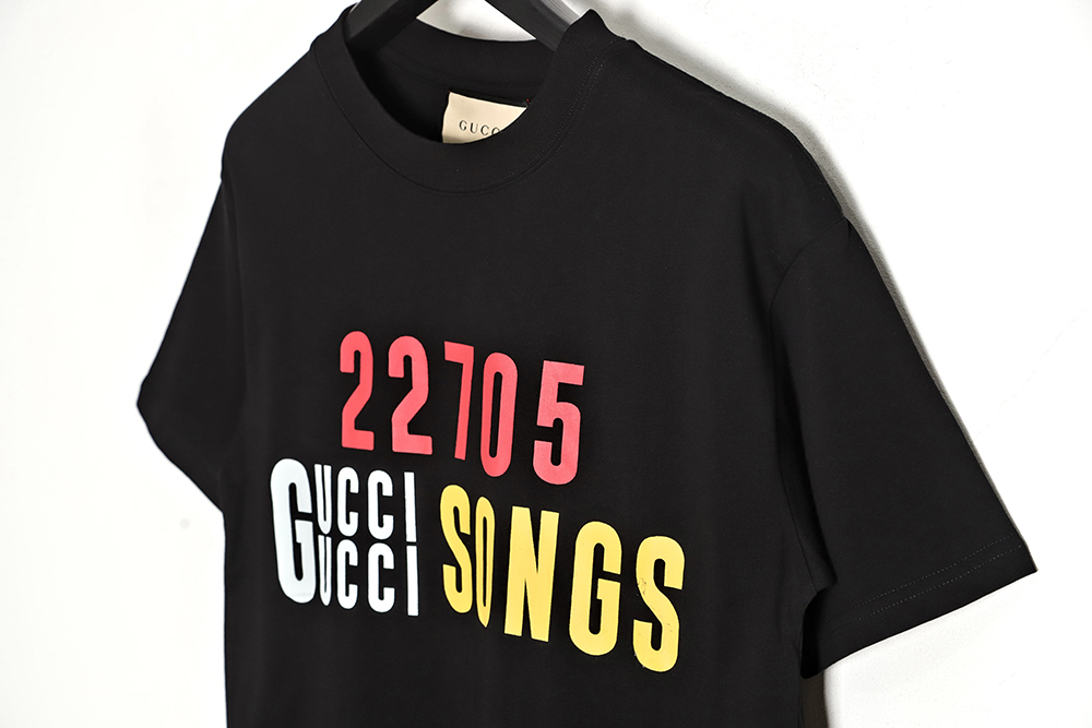 Gucci Gucci 22SS 100th Anniversary Limited Series Digital Printing Short Sleeve T-Shirt