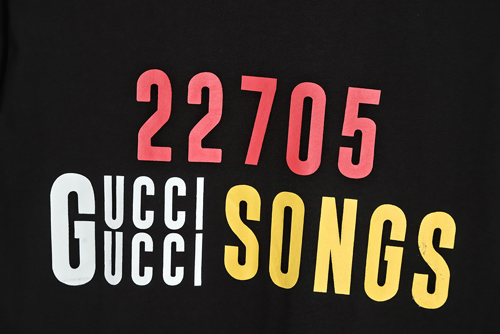 Gucci Gucci 22SS 100th Anniversary Limited Series Digital Printing Short Sleeve T-Shirt