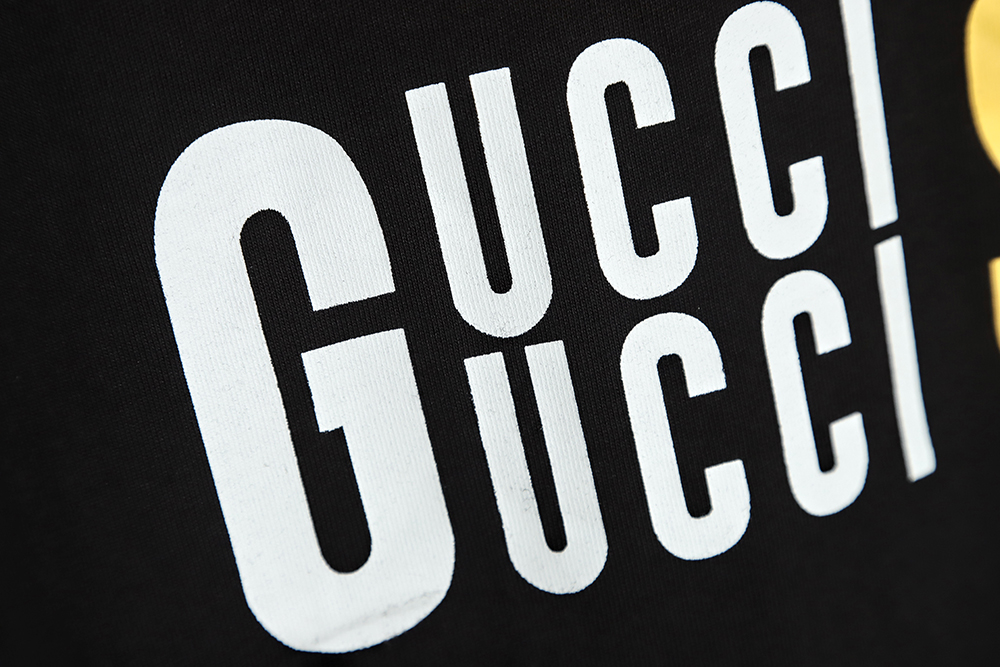 Gucci Gucci 22SS 100th Anniversary Limited Series Digital Printing Short Sleeve T-Shirt