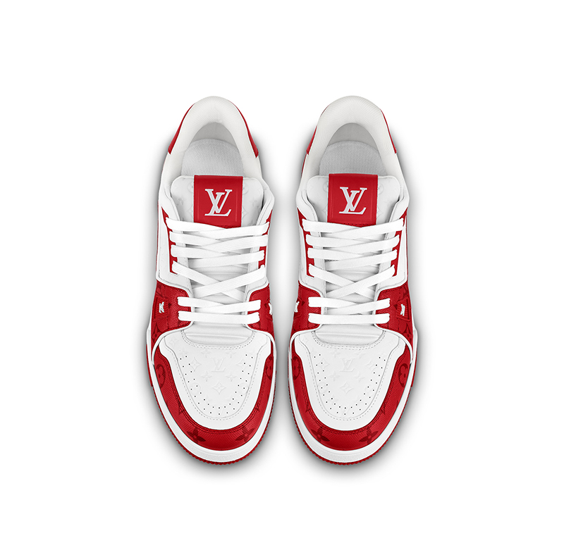 Louis Vuitton Trainer #54 Signature Red White