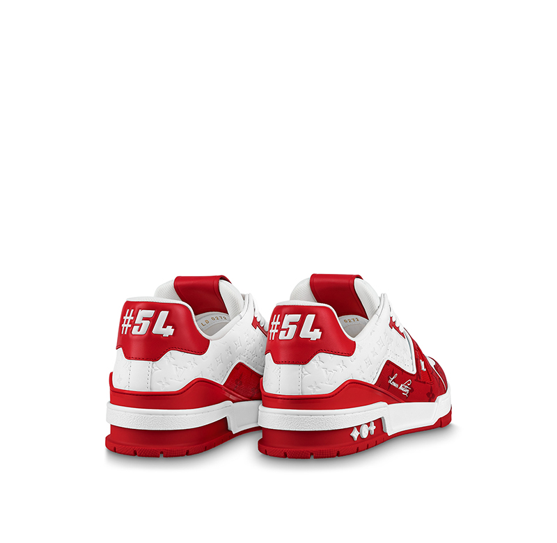 Louis Vuitton Trainer #54 Signature Red White