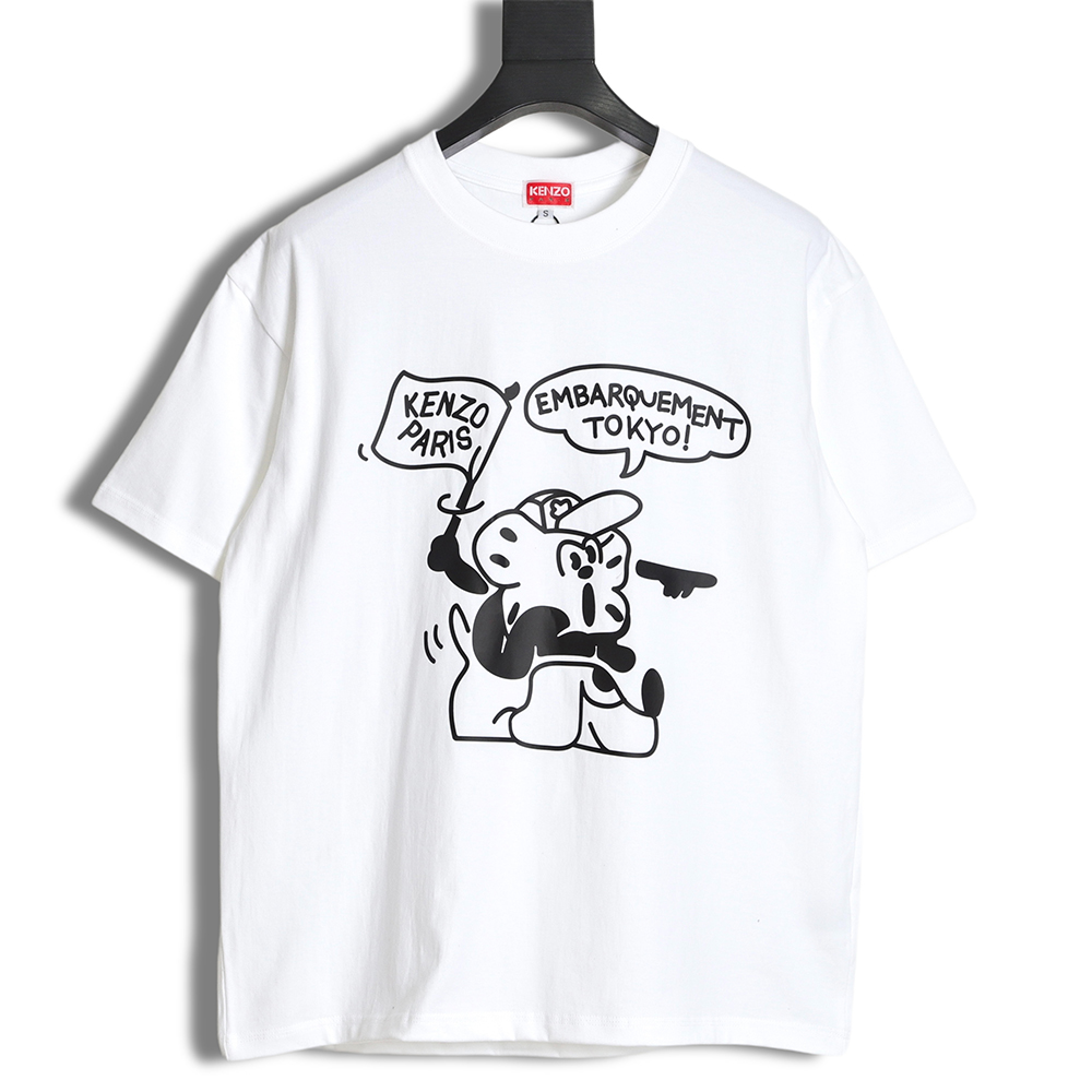 KENZO x NIGO joint cartoon comic print short-sleeved T-shirt