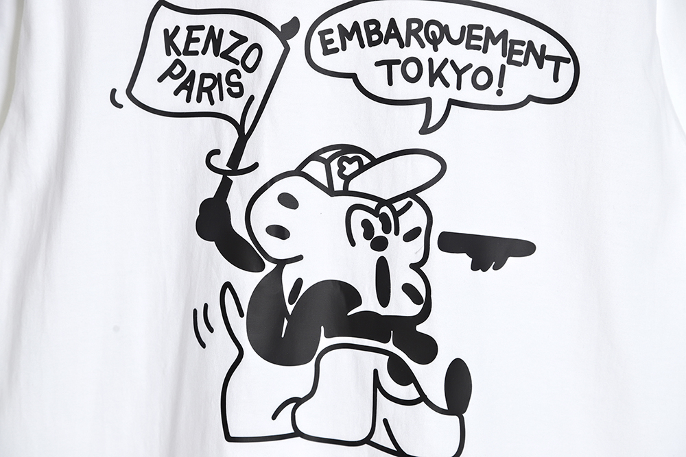 KENZO x NIGO joint cartoon comic print short-sleeved T-shirt