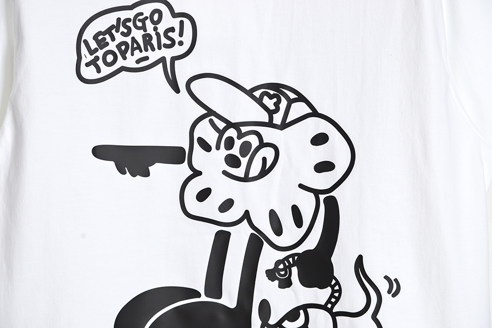 KENZO x NIGO joint cartoon comic print short-sleeved T-shirt