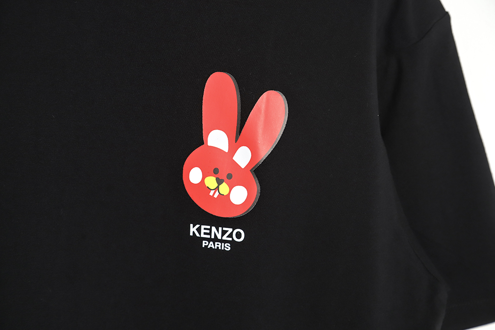 KENZO x NIGO joint rabbit print short-sleeved T-shirt TSK1