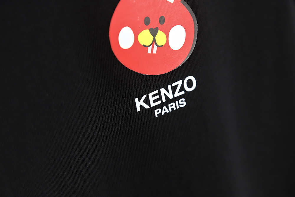 KENZO x NIGO joint rabbit print short-sleeved T-shirt TSK1