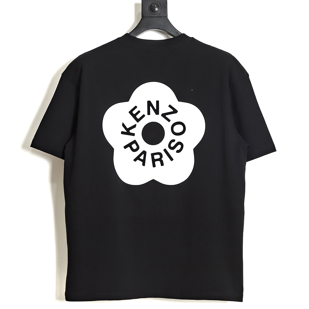 KENZO x NIGO joint letter flower print short-sleeved T-shirt TSK1
