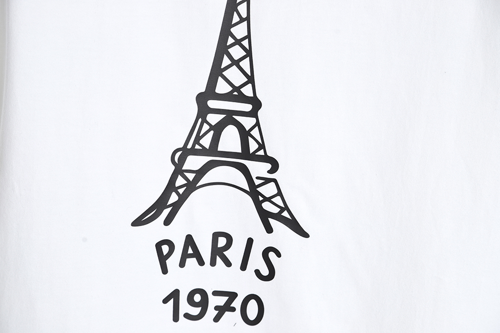 KENZO x NIGO joint letter tower print short-sleeved T-shirt