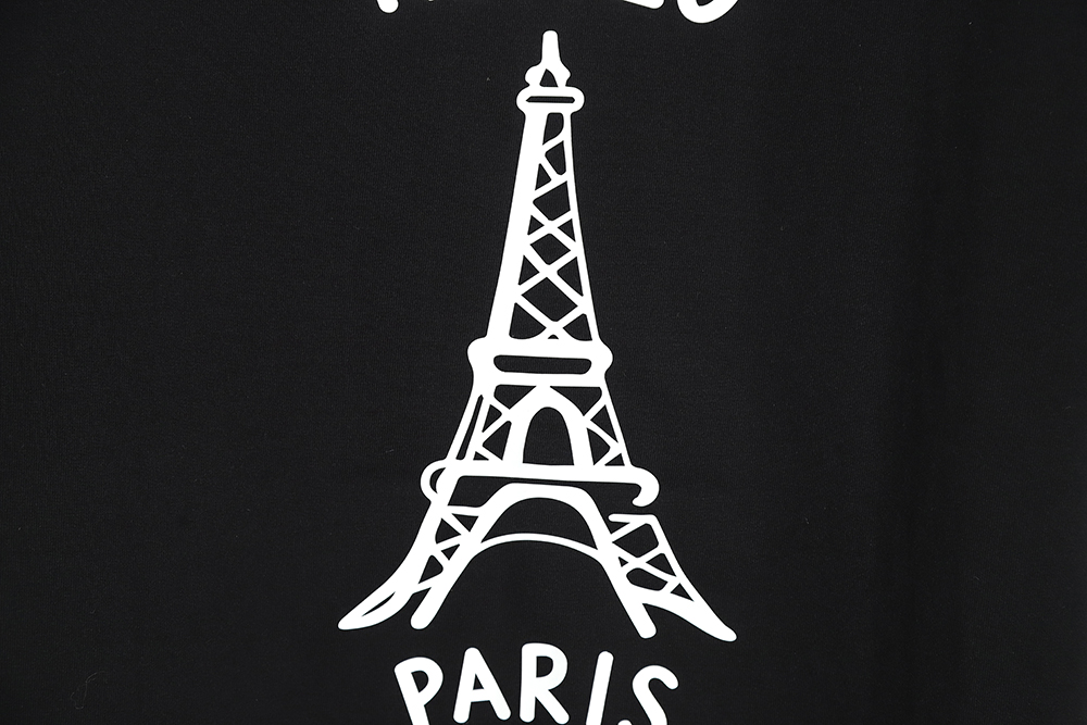 KENZO x NIGO joint letter tower print short-sleeved T-shirt TSK1