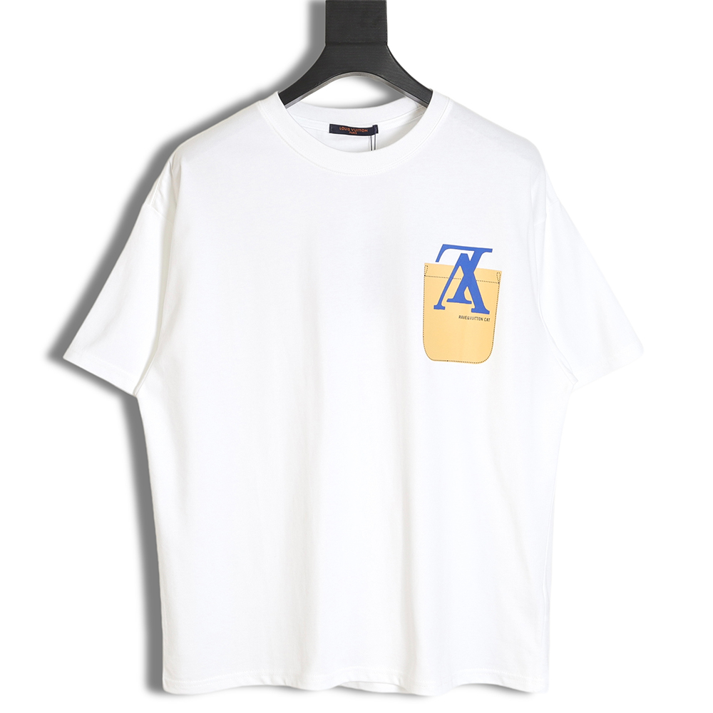 Louis Vuitton LV fake pocket inverted logo short sleeves