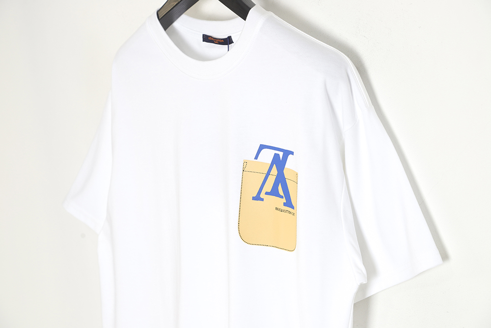 Louis Vuitton LV fake pocket inverted logo short sleeves