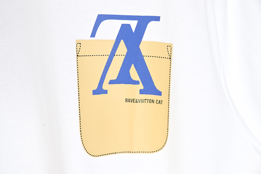 Louis Vuitton LV fake pocket inverted logo short sleeves