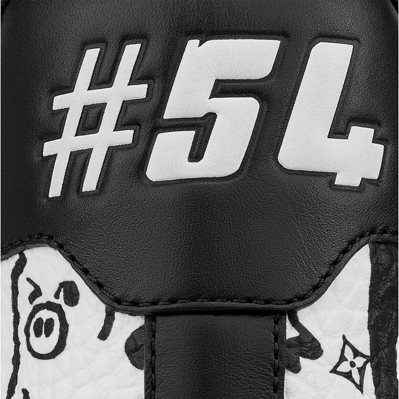 Louis Vuitton Trainer Comic Motifs Black White