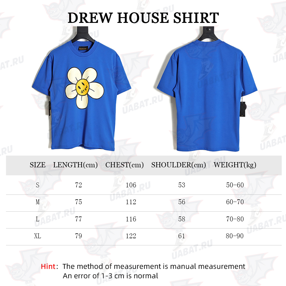 Drew House 23ss Smile Flower Short Sleeves
