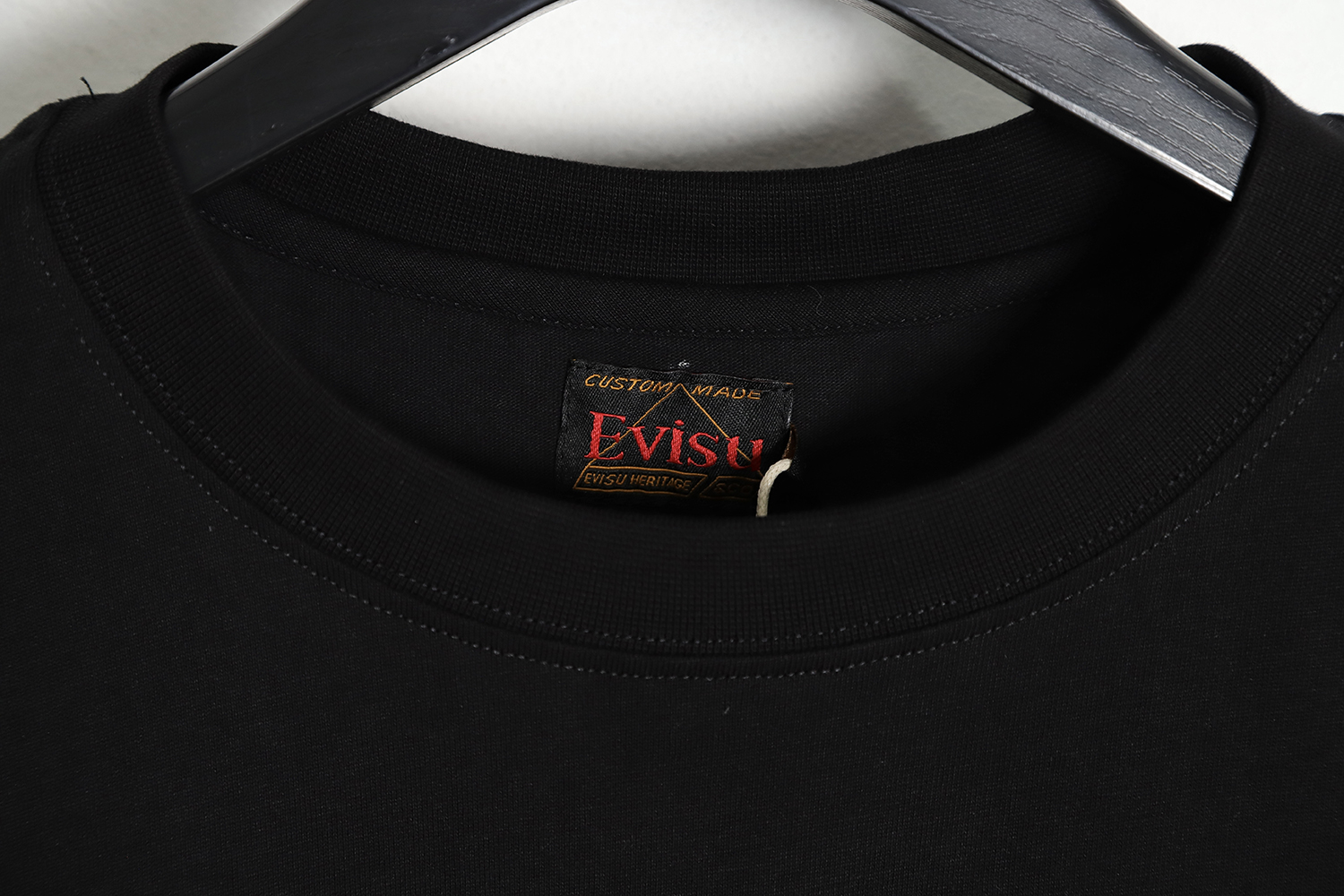 Evisu 23ss Buddha Head Embroidered short-sleeved T-Shirt