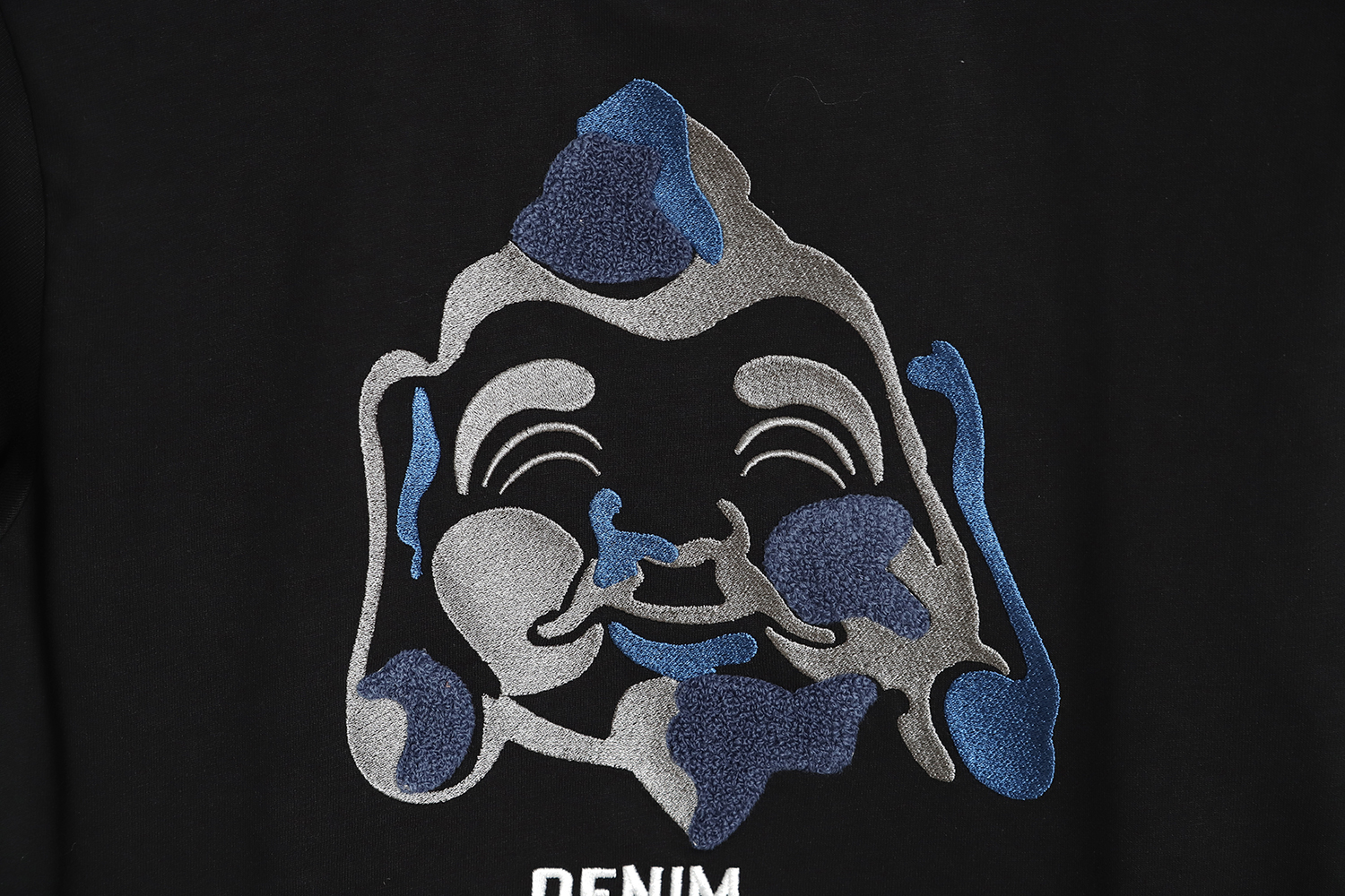Evisu 23ss Buddha Head Embroidered short-sleeved T-Shirt