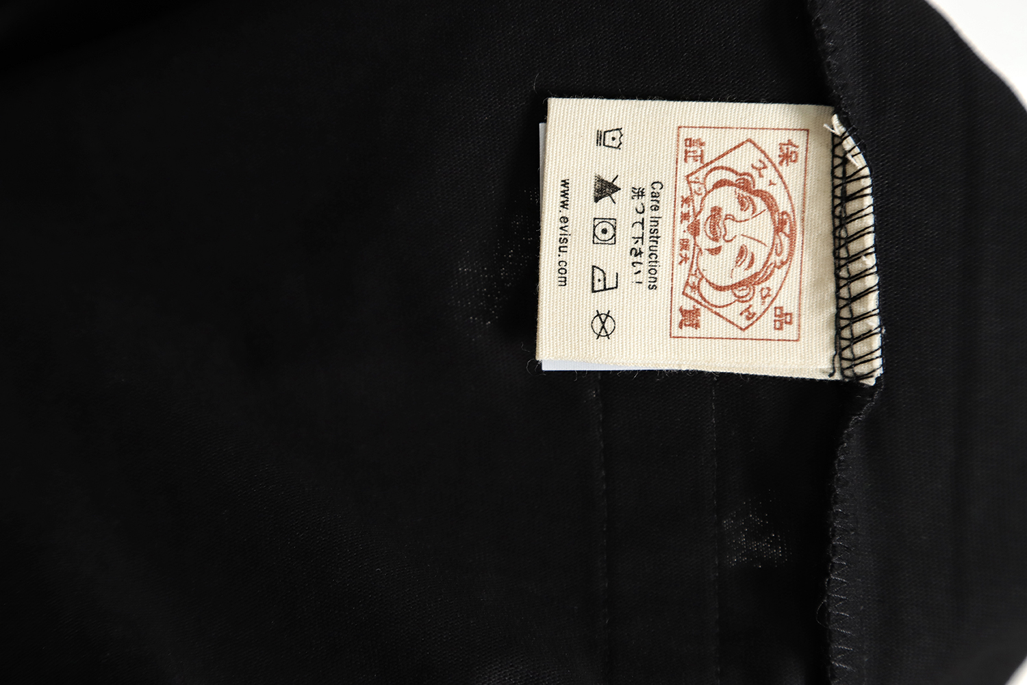 Evisu 23ss Seagull and Logo Print short-sleeved T-shirt
