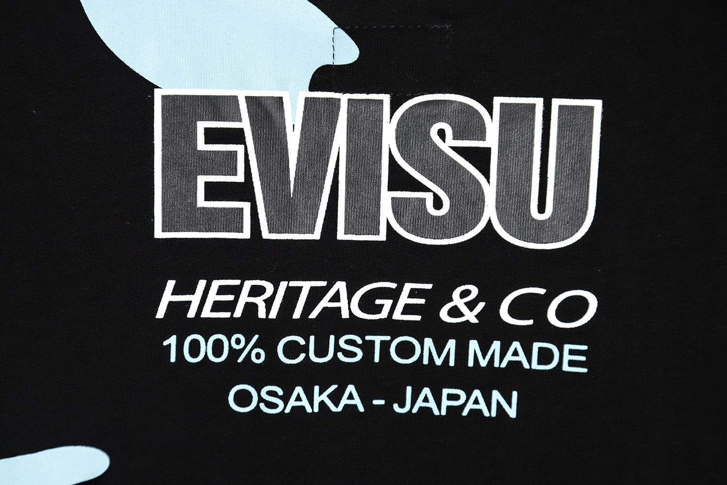Evisu 23ss Buddha head full body short-sleeved T-shirt
