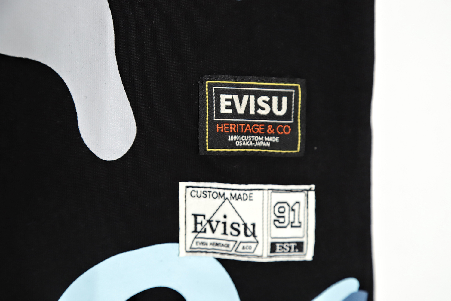 Evisu 23ss Buddha head full body short-sleeved T-shirt