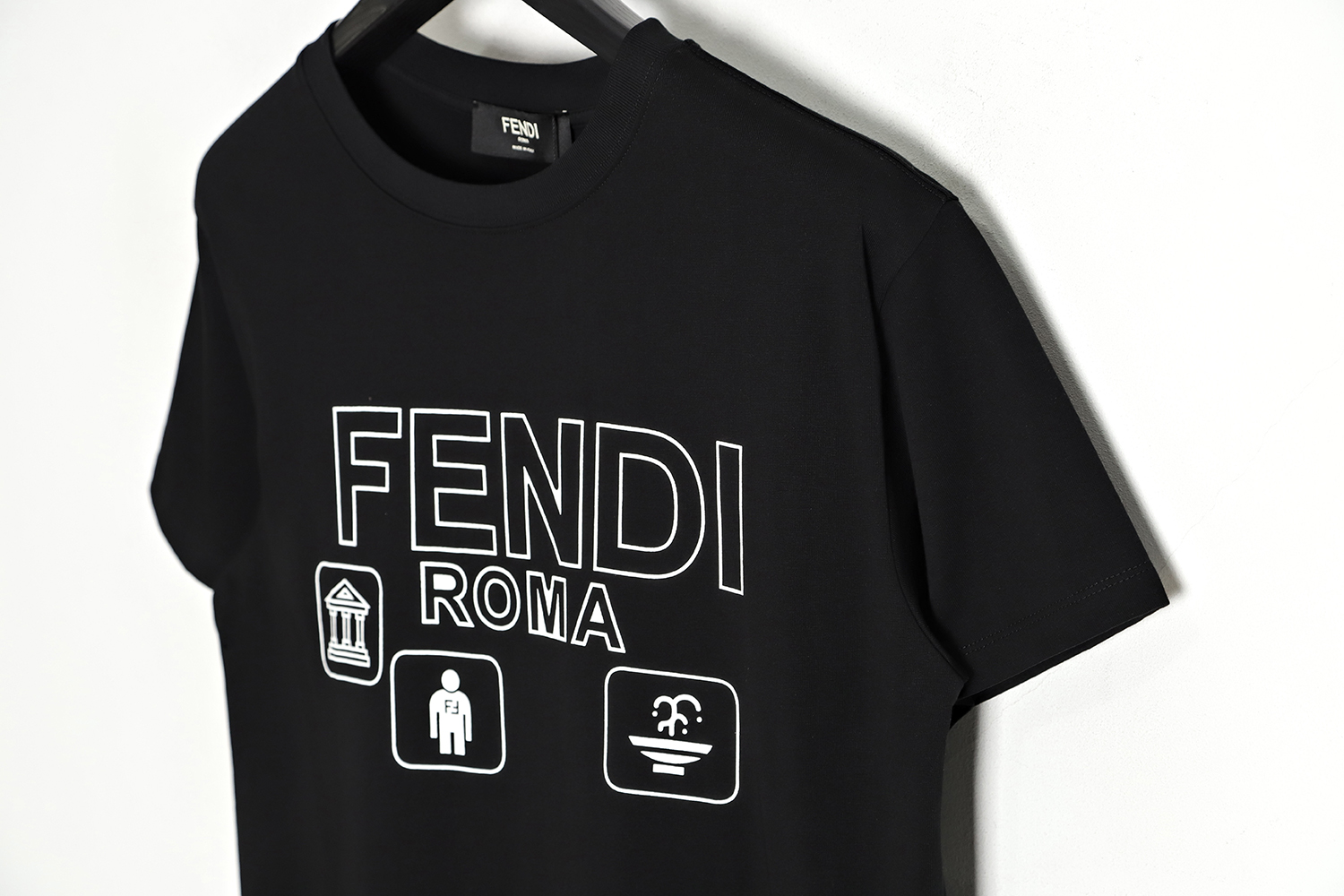 Fendi 22ss letter print short sleeves TSK1