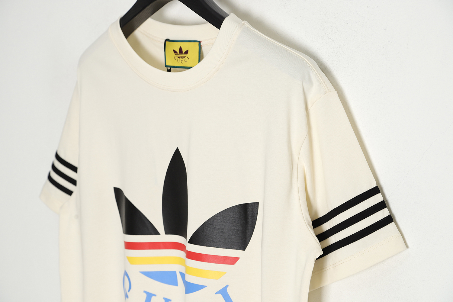 Gucci & Adidas 23ss Co-branded clover print short sleeves