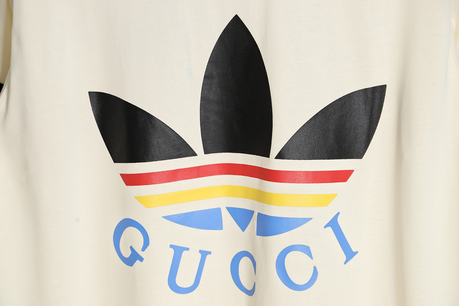 Gucci & Adidas 23ss Co-branded clover print short sleeves