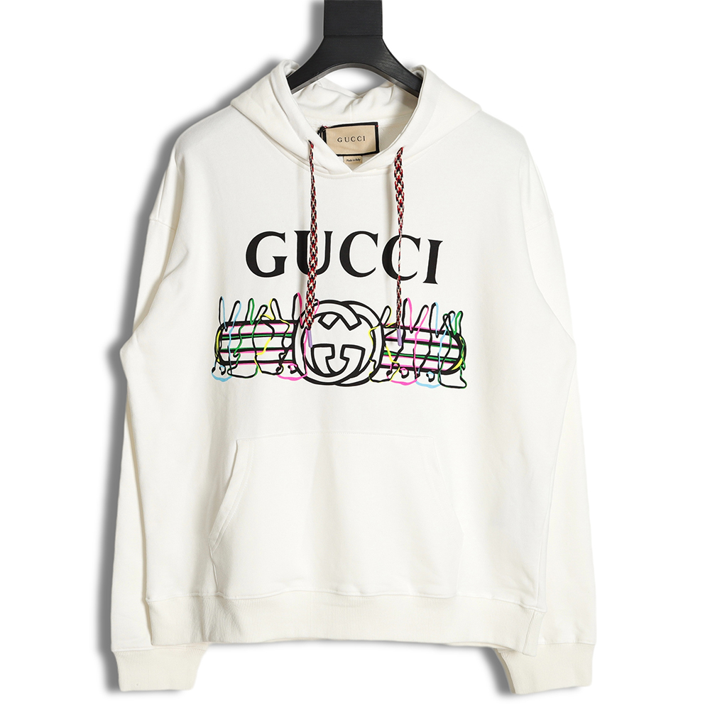 Gucci Year of the Rabbit Limited Rabbit Logo Double G Color Print Hoodie
