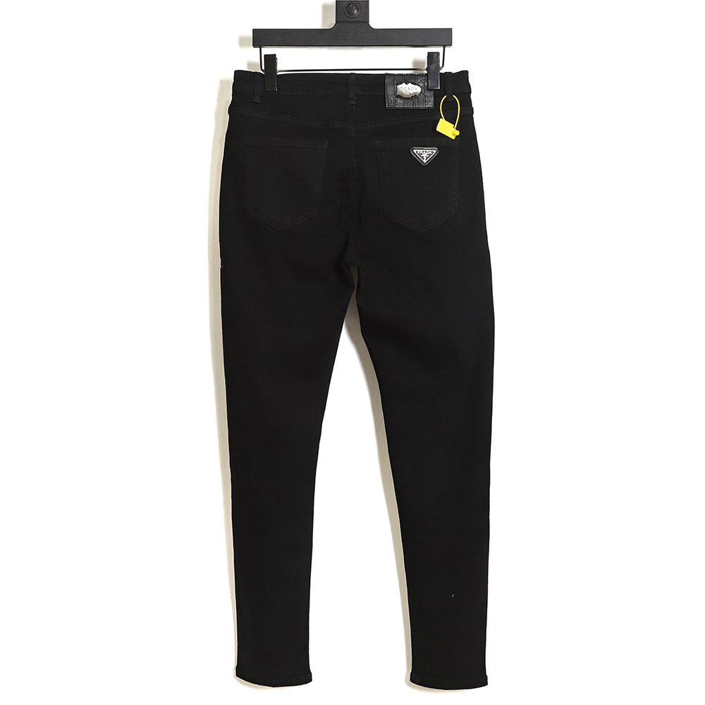 PRADA triangle logo jeans