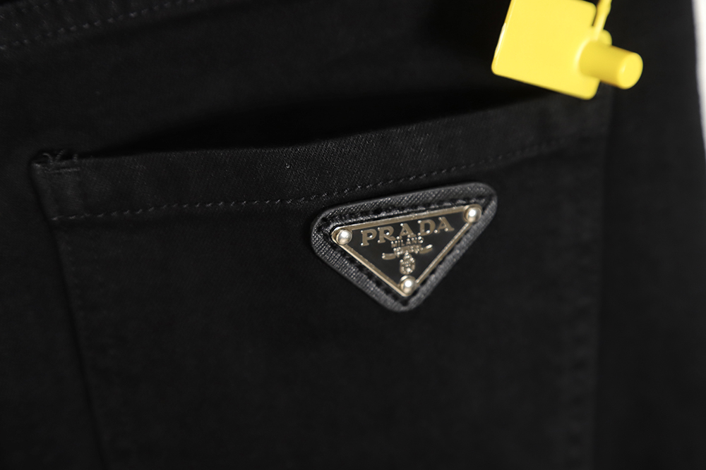 PRADA triangle logo jeans