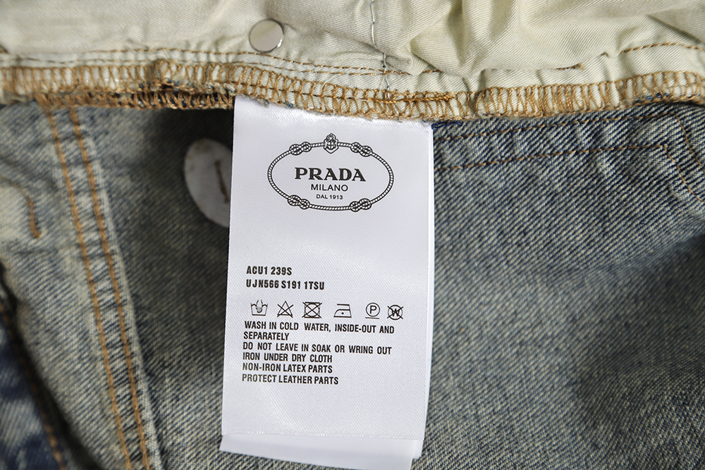 Prada Back Triangle Jeans