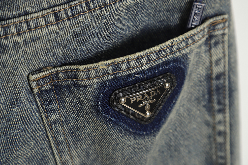 Prada Back Triangle Jeans