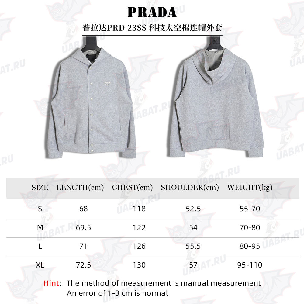 Prada PRD 23SS Tech Space Cotton Hooded Jacket