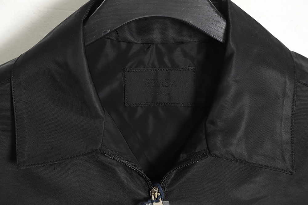 PRADA PRD 23SS Lapel Pocket Nylon Long Sleeve Jacket Jacket