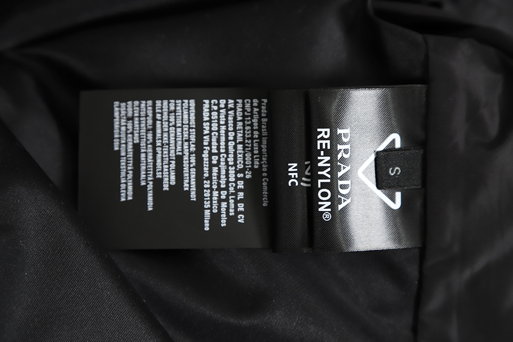 PRADA PRD 23SS Lapel Pocket Nylon Long Sleeve Jacket Jacket