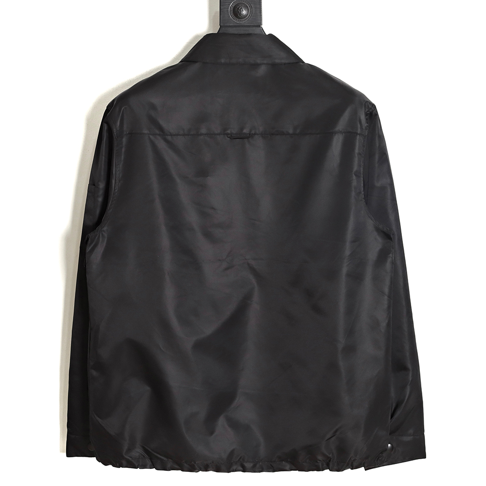 PRADA PRD 23SS Lapel Pocket Nylon Long Sleeve Jacket Jacket