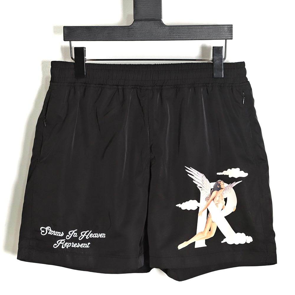 Represent 23ss angel embroidered shorts