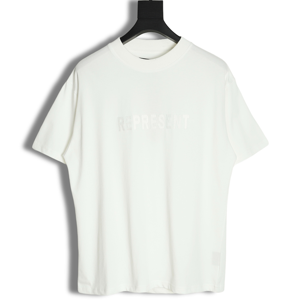 Represent Chest Embroidered Letter Short Sleeve T-Shirt TSK1