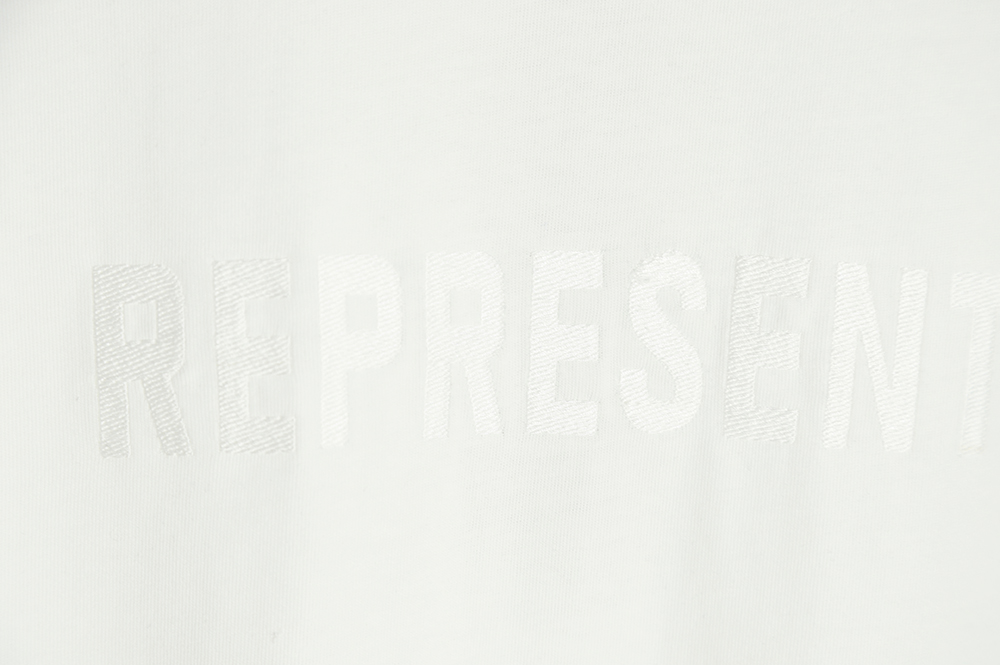 Represent Chest Embroidered Letter Short Sleeve T-Shirt TSK1