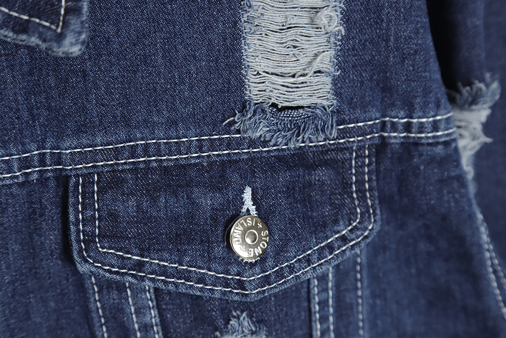 Stone island Stone Island washed distressed denim jacket