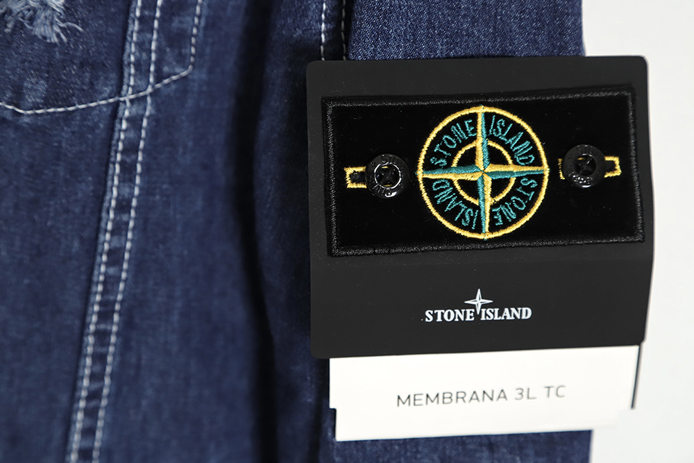 Stone island Stone Island washed distressed denim jacket