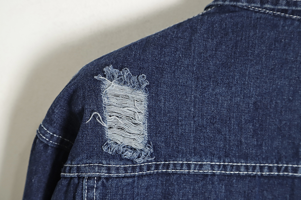 Stone island Stone Island washed distressed denim jacket