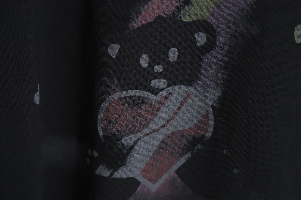 WE11 DONE 23SS Rainbow Bear short-sleeved T-shirt TSK1