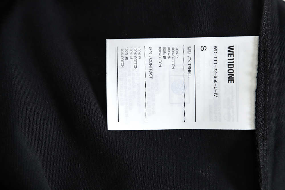WE11 DONE 23SS Rainbow Bear short-sleeved T-shirt TSK1